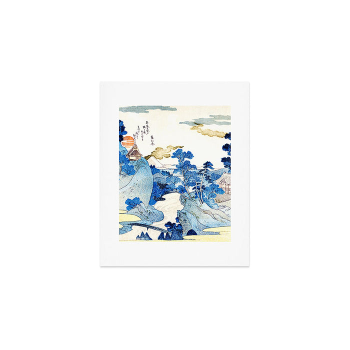An Evening View of Fuji (Fuji no Yukei) by Utagawa Kuniyoshi  Art Print Gallery Image 1