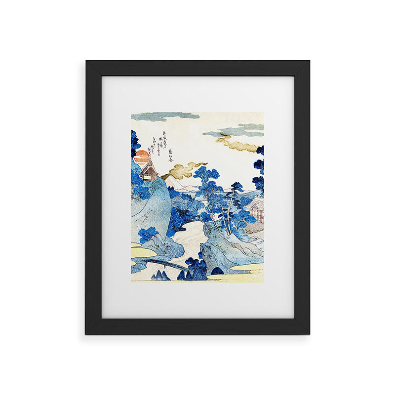 An Evening View of Fuji (Fuji no Yukei) by Utagawa Kuniyoshi  Framed Art Print Gallery Image 4