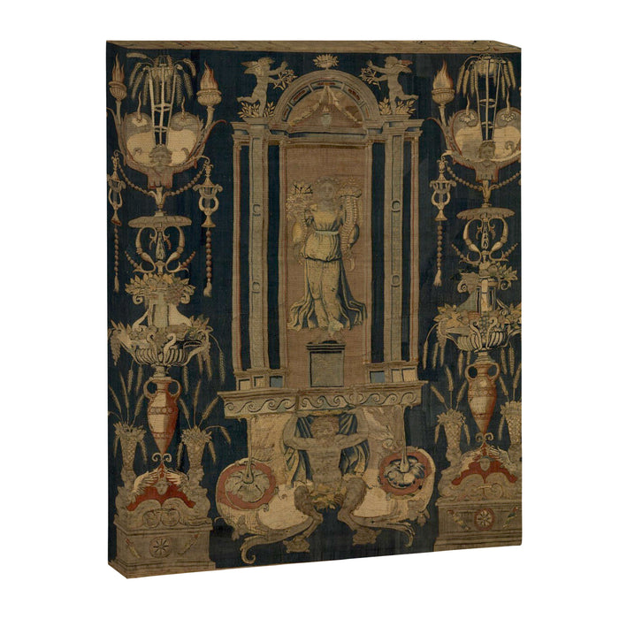 Antique 16th Century Goddess Ceres Grotesque Flemish Tapestry Canvas Print Gallery Image 1