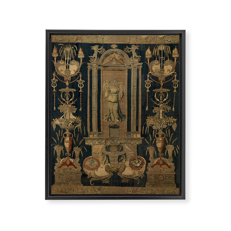 Antique 16th Century Goddess Ceres Grotesque Flemish Tapestry Framed Canvas Print Gallery Image 6