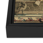 Antique 17th Century Chateau of Monceaux French Tapestry Framed Canvas Print Gallery Image 3