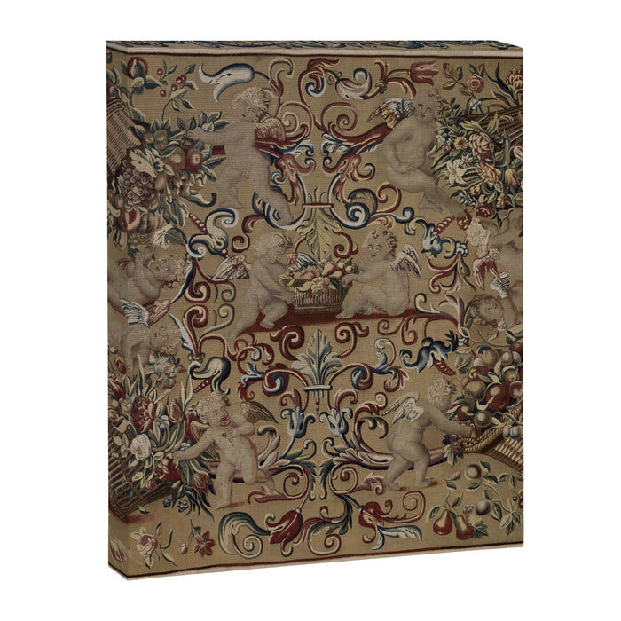 Antique 17th Century Drayton House English Tapestry Canvas Print Gallery Image 1