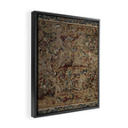 Antique 17th Century Drayton House English Tapestry Framed Canvas Print Gallery Image 2