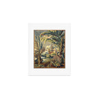 Antique 17th Century Flemish Chinoiserie Temple Landscape Tapestry Art Print Gallery Image 1