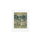Antique 17th Century Flemish Verdure Landscape Tapestry Art Print Gallery Image 1