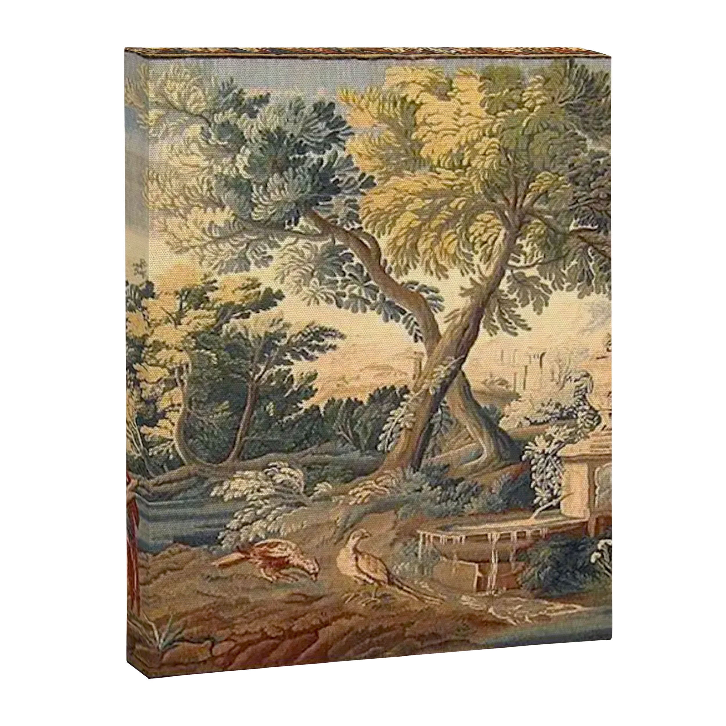 Antique 17th Century French Aubusson Verdure Garden Tapestry Canvas Print Gallery Image 6