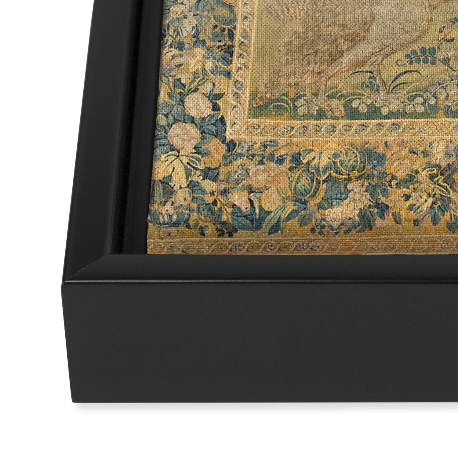 Antique 17th Century Gamepark French Aubusson Tapestry Framed Canvas Print Gallery Image 3