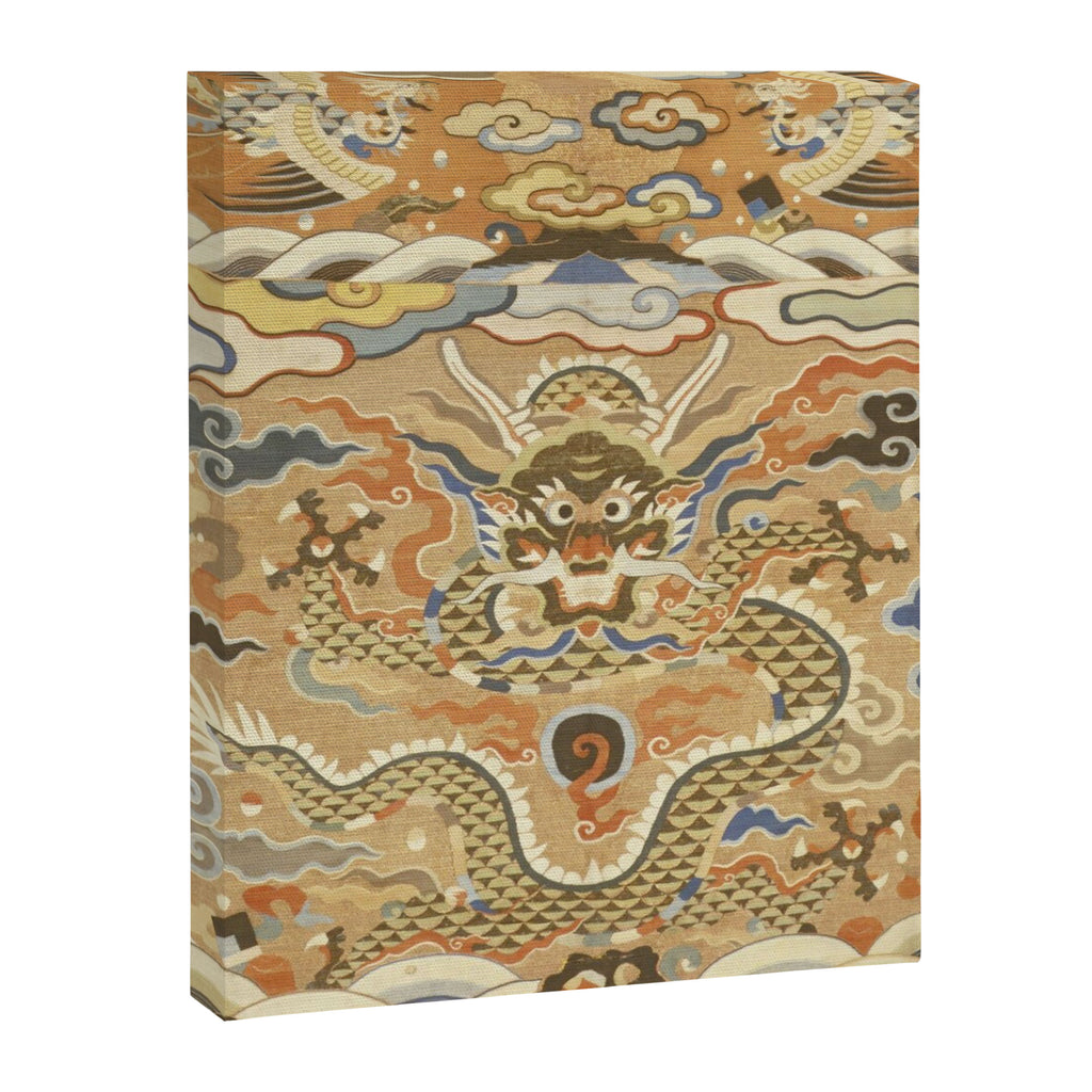 Antique 17th Century Golden Chinese Dragon Canvas Print Gallery Image 8