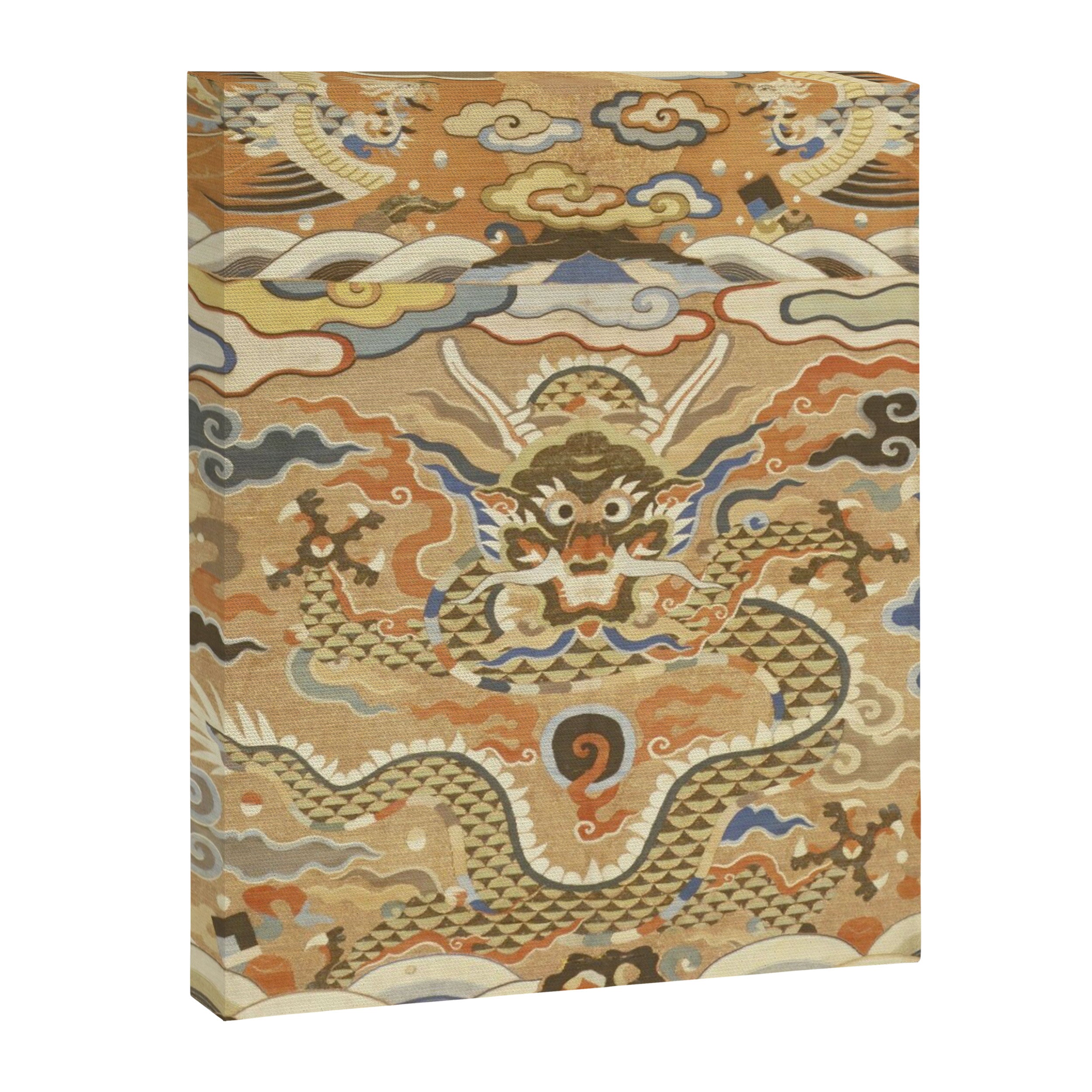 Antique 17th Century Golden Chinese Dragon Canvas Print Gallery Image 8