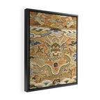 Antique 17th Century Golden Chinese Dragon Framed Canvas Print Gallery Image 2
