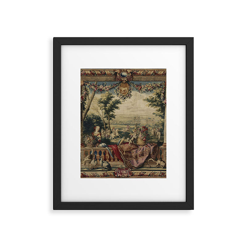 Antique 17th Century 'July' Louis XIV French Chateau Tapestry Framed Art Print Gallery Image 6