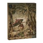 Antique 17th Century Louis XIV Ancient India French Gobelin Tapestry Canvas Print Gallery Image 6