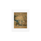 Antique 17th Century Mythological 'Diana and Her Nymphs' Tapestry Art Print Gallery Image 1