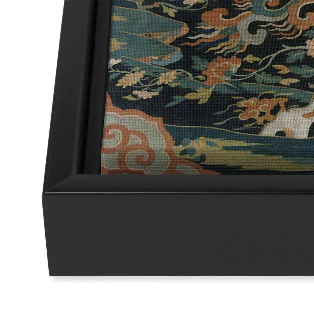 Antique 17th Century Phoenixes Chinese Qing Dynasty Tapestry Framed Canvas Print Gallery Image 3
