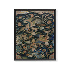 Antique 17th Century Phoenixes Chinese Qing Dynasty Tapestry Framed Canvas Print Gallery Image 6