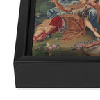 Antique 17th Century Romantic French Mythological Tapestry Framed Canvas Print Gallery Image 3