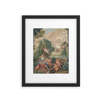 Antique 17th Century Romantic French Mythological Tapestry Framed Art Print Gallery Image 5