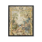 Antique 17th Century Romantic Warrior Italian Tapestry Framed Canvas Print Gallery Image 8