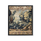 Antique 17th Century Verdure Bird Forest French Tapestry Framed Canvas Print Gallery Image 6
