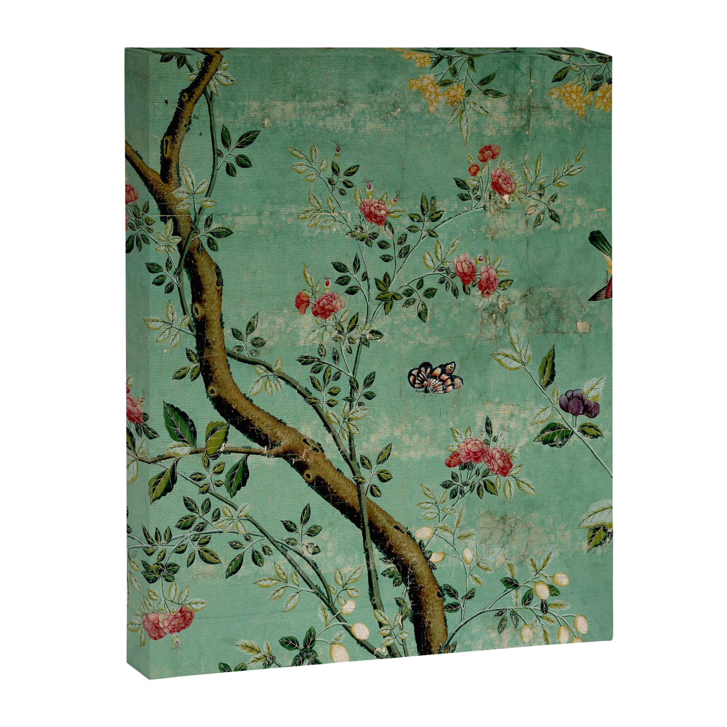 Antique 18th Century Blooming Camellia Garden Botanical Canvas Print Gallery Image 6