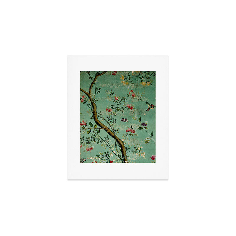 Antique 18th Century Blooming Camellia Garden Botanical Art Print Gallery Image 1