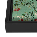 Antique 18th Century Blooming Camellia Garden Botanical Framed Canvas Print Gallery Image 3