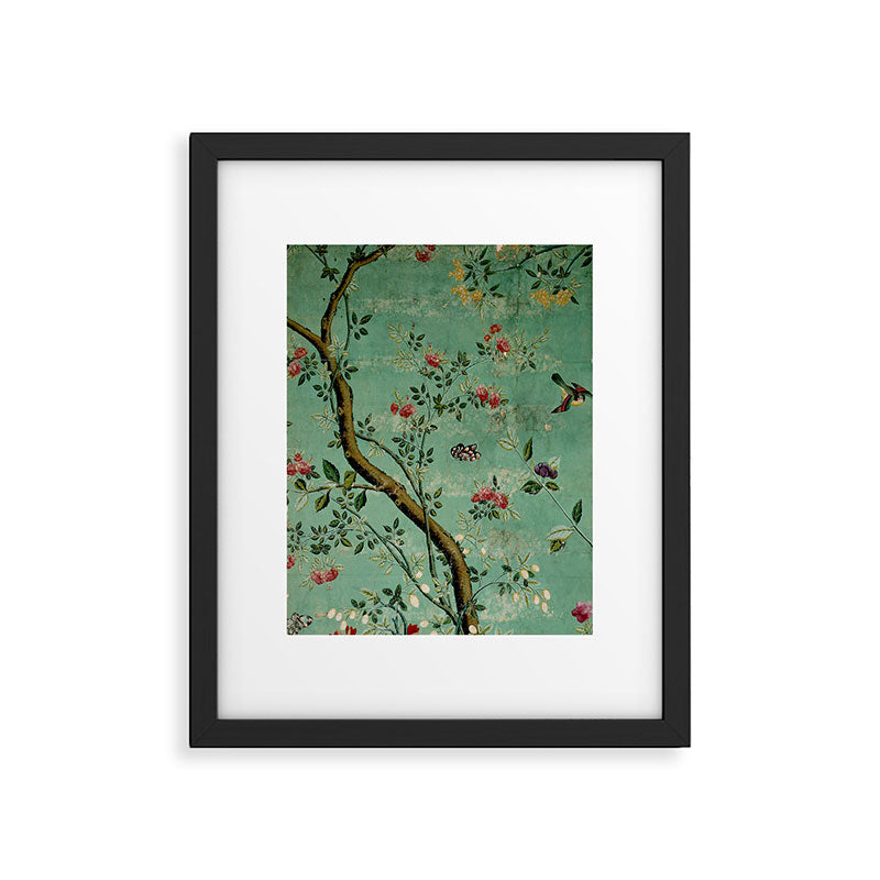 Antique 18th Century Blooming Camellia Garden Botanical Framed Art Print Gallery Image 5