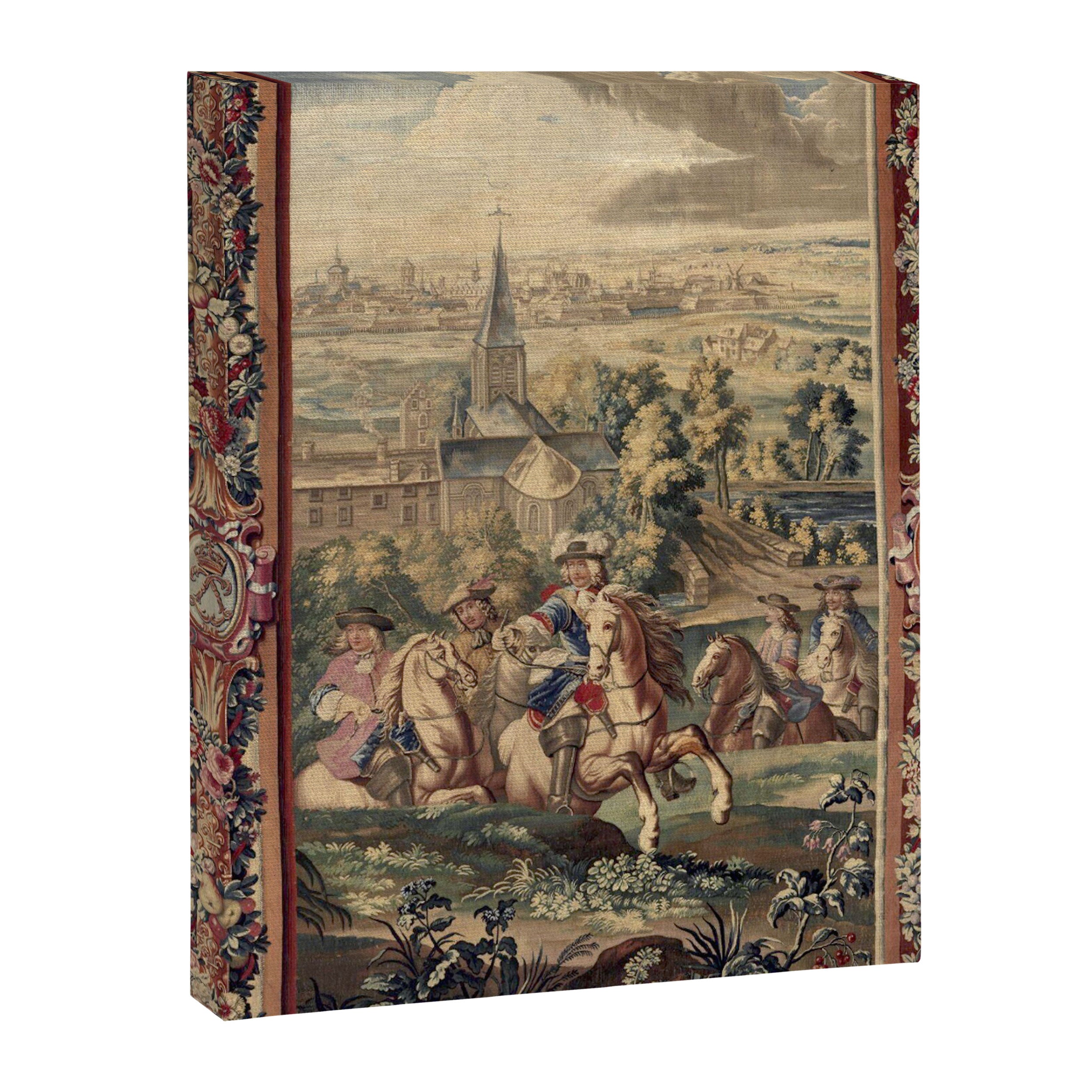 Antique 18th Century 'Capture of Lille' French Tapestry Canvas Print Gallery Image 6