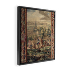 Antique 18th Century 'Capture of Lille' French Tapestry Framed Canvas Print Gallery Image 2