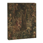 Antique 18th Century Cherub Rose Garden Tapestry Canvas Print Gallery Image 6