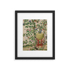 Antique 18th Century Chinoiserie Camellia Fruit Garden Framed Art Print Gallery Image 5