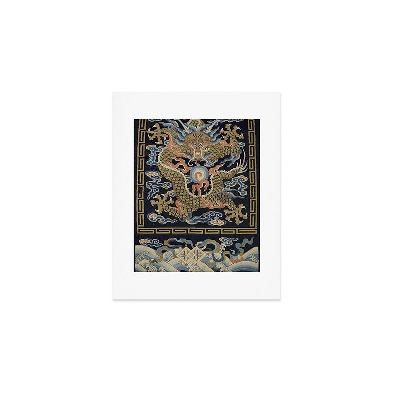 Antique 18th Century Chinese Dragon Art Print Gallery Image 1