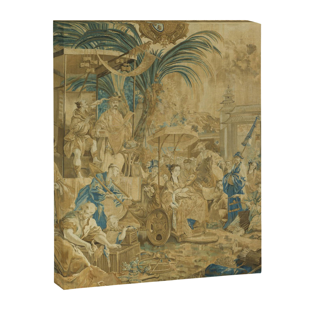 Antique 18th Century 'Chinese Fair' French Beauvais Tapestry Francois Boucher Canvas Print Gallery Image 8