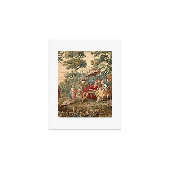 Antique 18th Century Chinoiserie Aubusson Tapestry Francois Boucher Art Print Gallery Image 1