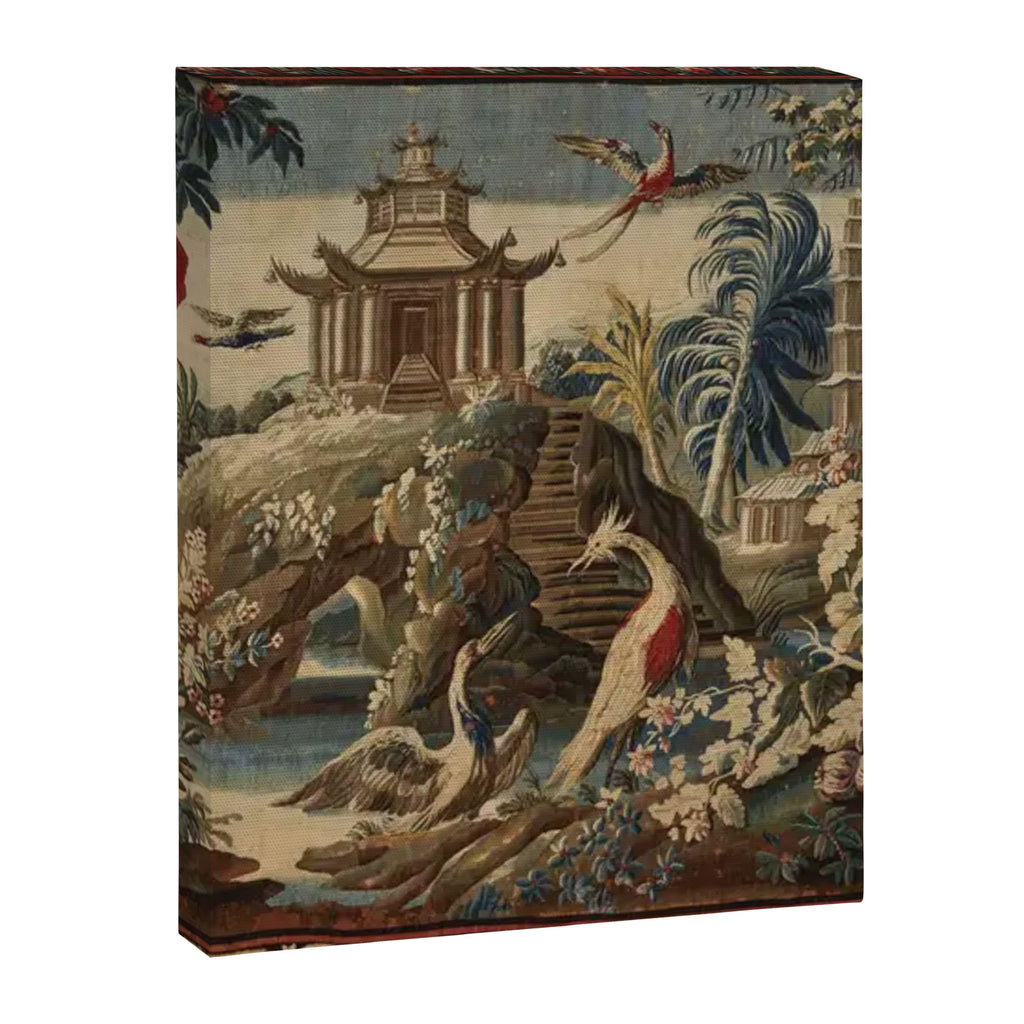 Antique 18th Century Chinoiserie French Gobelin Tapestry Canvas Print Gallery Image 6