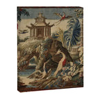 Antique 18th Century Chinoiserie French Gobelin Tapestry Canvas Print Gallery Image 6