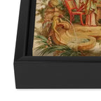 Antique 18th Century Chinoiserie Scene Jean Baptiste Pillement Framed Canvas Print Gallery Image 3
