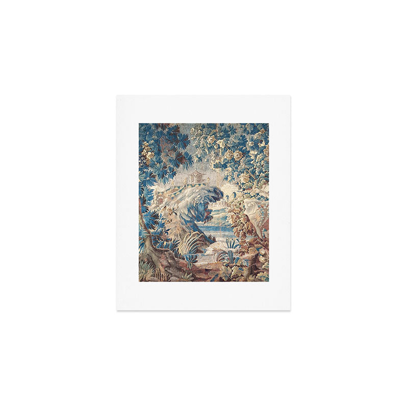 Antique 18th Century Chinoiserie Temple Aubusson Tapestry Art Print Gallery Image 1