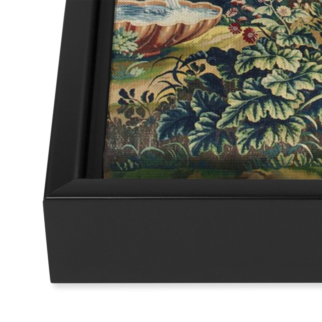 Antique 18th Century Flemish Mythological Hunting Tapestry Framed Canvas Print Gallery Image 3