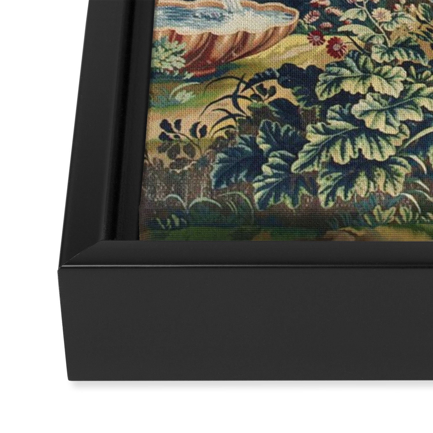 Antique 18th Century Flemish Mythological Hunting Tapestry Framed Canvas Print Gallery Image 3