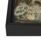 Antique 18th Century Flemish Verdure Tapestry Framed Canvas Print Gallery Image 3