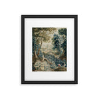 Antique 18th Century Flemish Verdure Tapestry Framed Art Print Gallery Image 5