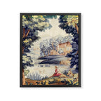 Antique 18th Century French Aubusson Pastoral River Tapestry Framed Canvas Print Gallery Image 6