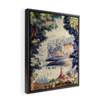 Antique 18th Century French Aubusson Pastoral River Tapestry Framed Canvas Print Gallery Image 2