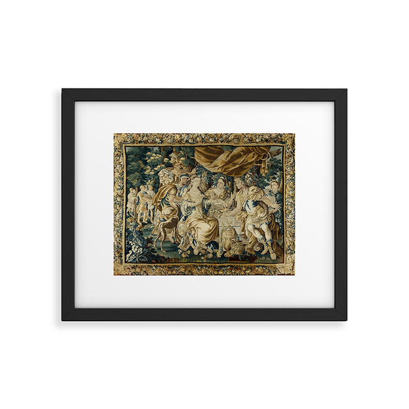 Antique 18th Century French Aubusson Cleopatra Banquet Tapestry  Framed Art Print Gallery Image 5