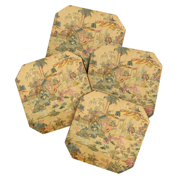 Antique 18th Century French Rococo Chinoiserie Landscape Coaster Gallery Image 1
