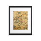 Antique 18th Century French Rococo Chinoiserie Landscape Framed Art Print Gallery Image 6