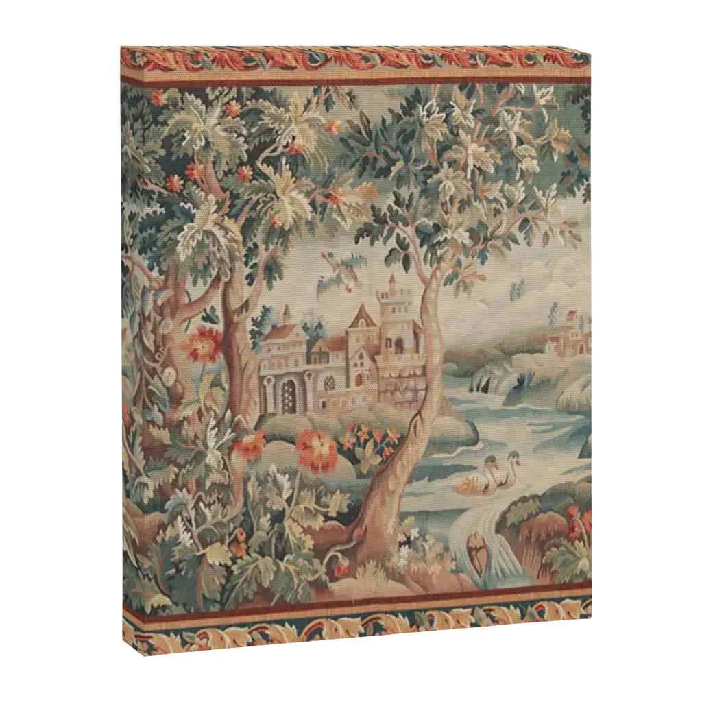 Antique 18th Century French Verdure Flower Garden Tapestry Canvas Print Gallery Image 6