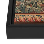 Antique 18th Century French Verdure Flower Garden Tapestry Framed Canvas Print Gallery Image 3