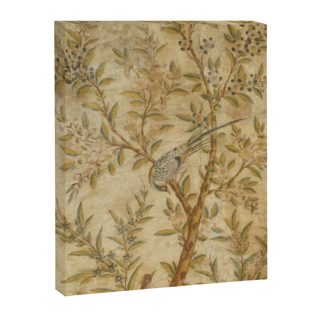 Antique 18th Century Gold Chinoiserie Garden Fresco Canvas Print Gallery Image 6
